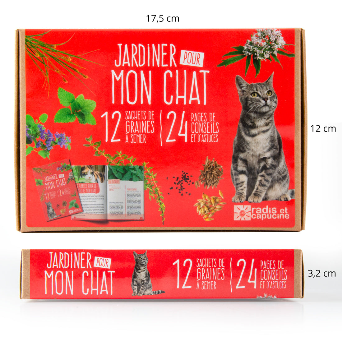 Coffret de 12 Sachets de Graines pour Chat