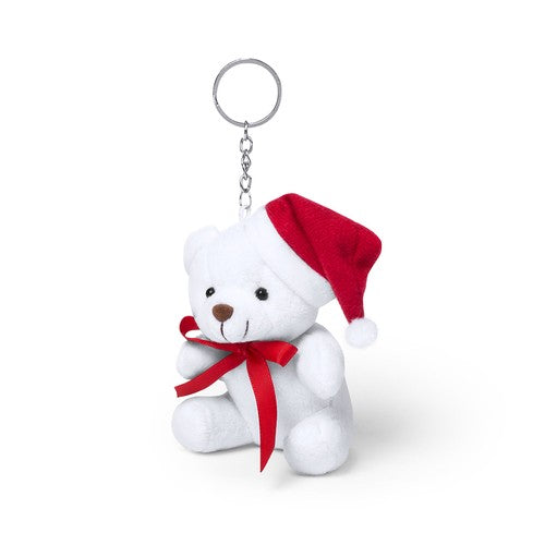 porte cle ourson blanc Noêl