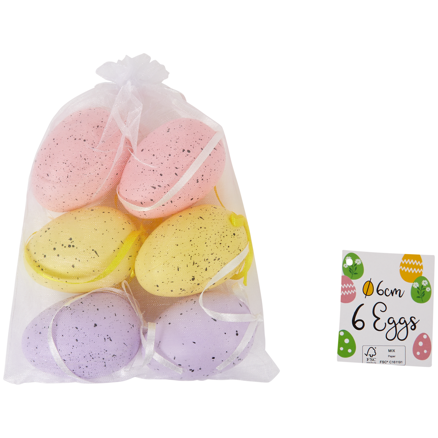 6 Œufs de Pâques à Suspendre