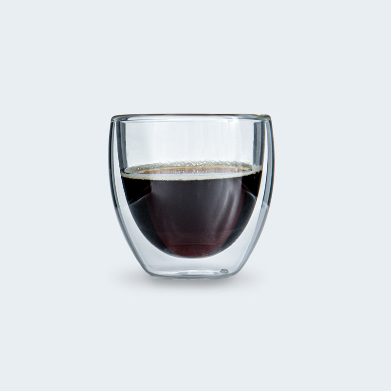 tasse à café en verre double paroi 80ml