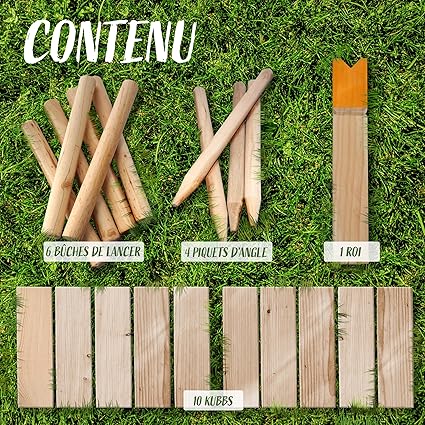 Jeu Kubb en Bois