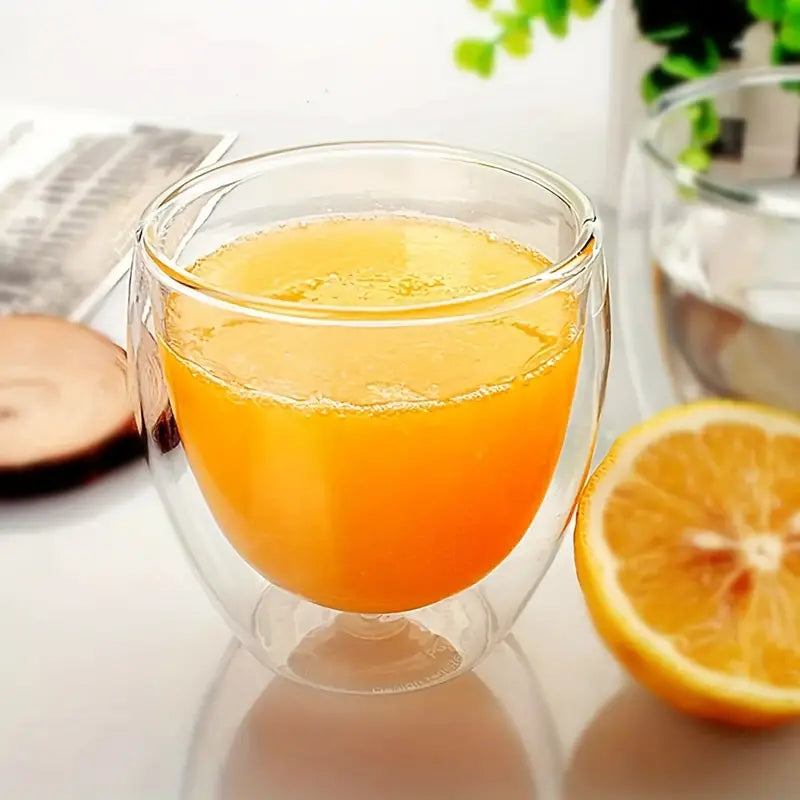 tasse à café en verre double paroi 80ml