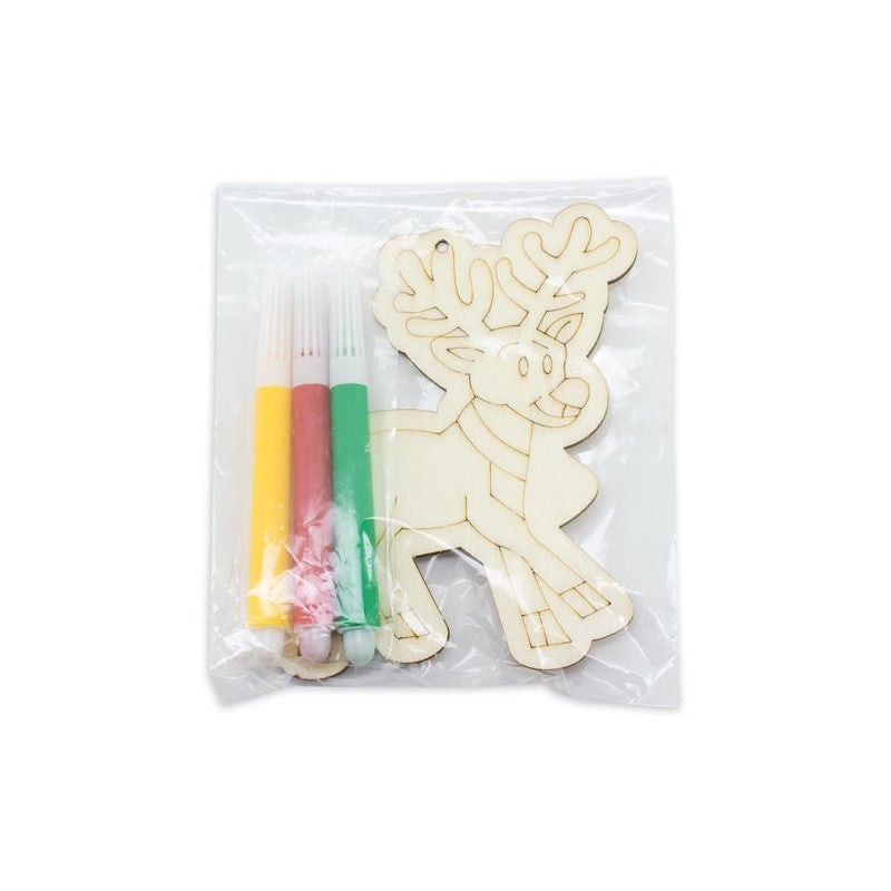 Sujet en Bois à Colorier