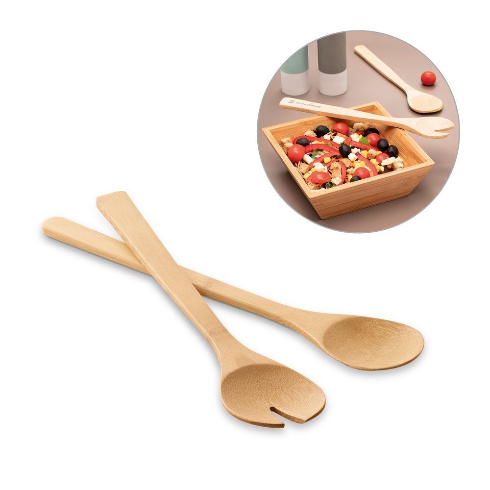 couvert à salade en bois