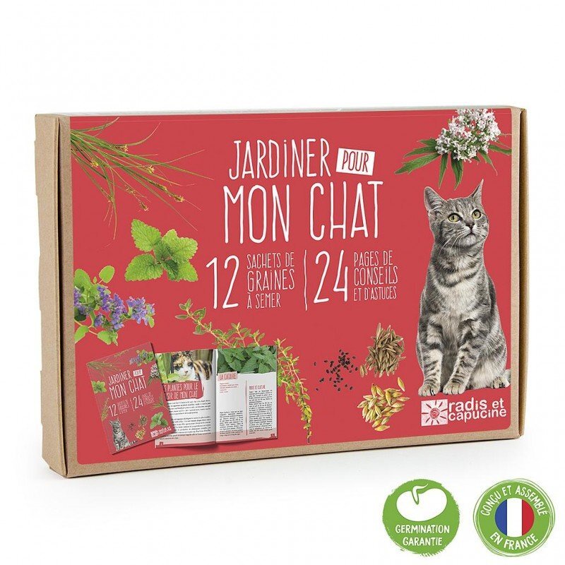 Coffret de 12 Sachets de Graines pour Chat