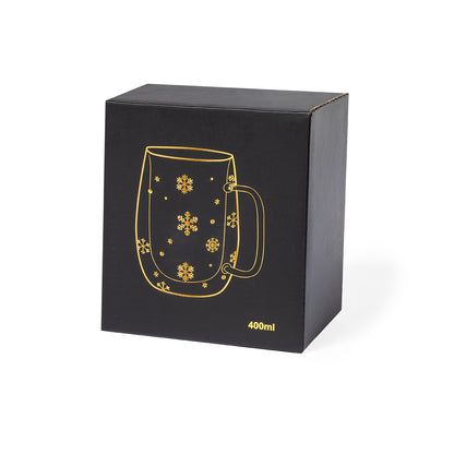 mug en verre flocon
