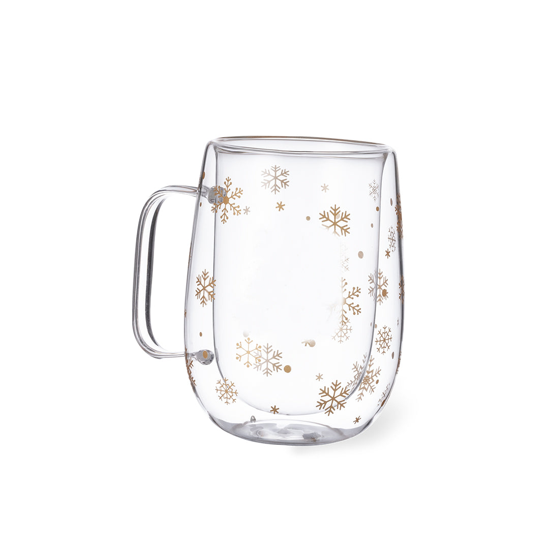mug en verre flocon
