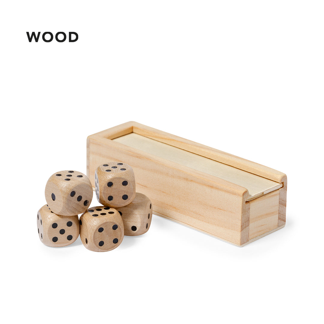 jeu de  dés en bois