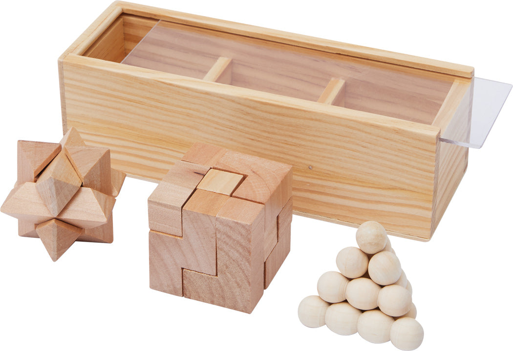 set de casse tête en bois