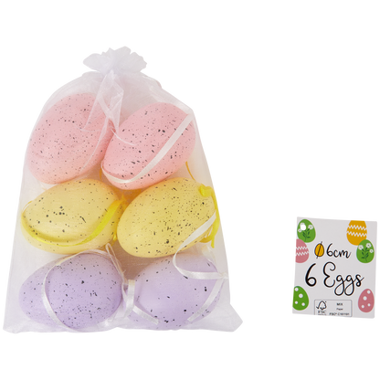 6 Œufs de Pâques à Suspendre