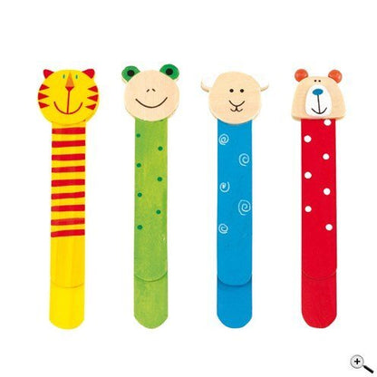 Marque-page animaux en bois