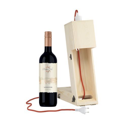 coffret cadeau vin et lampe de table