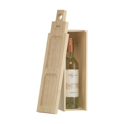 coffret de vin avec plateau apéro