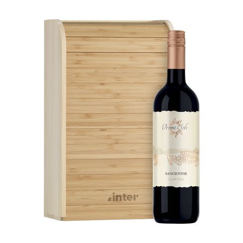 coffret de vin avec set en bambou