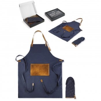 coffret tablier +gant de barbecue